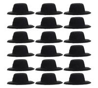 Beaupretty 20pcs Miniature Doll Formal Hats DIY Mini Doll Hats for Dollhouse Premium Cloth Accessories for Creative Crafting and Decoration