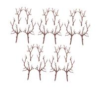 Beaupretty 20pcs Plastic Antler Branches DIY Christmas Decorations Realistic Tree Twigs for Snowman Arms Home Office Festive Ornament Accessories Small Large Reindeer Twig
