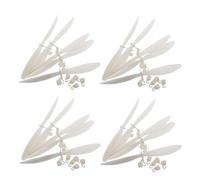 Beaupretty 20pcs Plastic Propeller Blades for Model Aircraft Rubber Band Powered Airplane Accessories with Plane Propeller Design for Helicopters and Aviation Projects