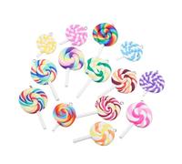 Beaupretty 20pcs Polymer Clay Sweet Pendant Candy Pendant, Key Ring Hanging, DIY Crafts Decoration, Lightweight, Stylish Creative Shape Style
