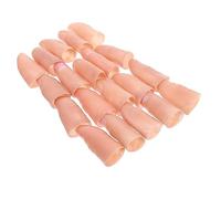 Beaupretty 20pcs Realistic Artificial Finger Tips Magician Accessories for Stage Shows Conjure Tricks and Entertainment Soft Large Fake Thumbs with Nails for Illusions and Props