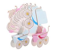 Beaupretty 20pcs Shower Carriage Candy Boxes Creative Paper Favor Containers for Sweets and Chocolates for Birthdays and Weddings Design