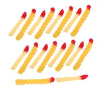 Beaupretty 20pcs Simulation Artificial French Fries with Faux Ketchup Realistic Miniature Food for Pretend Play Educational Roleplay Home Decor Restaurant Display Photography Props