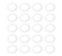 Beaupretty 20pcs White Plastic Nail Polish Sample Wheel Fake Nails False Sample Wheel Art Color Polish Display 20 Tips False Color Transparent