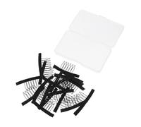 Beaupretty 20pcs Wig Net Comb Clips with Fabric Backing Durable Plastic Hair Extension Accessories for Secure Hairpiece Fixing and Wig Cap Fastening Comfortable Teeth Protect Scalp and Hair