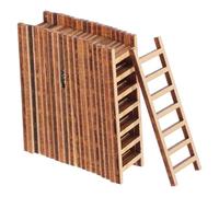 Beaupretty 20Pcs Wooden Mini Ladder Models for Micro Landscape Bonsai Use Simulation Stairs Decor for Garden Sand Table DIY Ornament