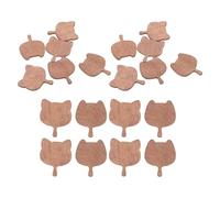 Beaupretty 20pcs Wooden Miniature Cutting Boards for Dollhouse Kitchen Play Enhance Imagination and Fine Motor Skills with Portable Miniature Model for Creative Holiday Craft Projects