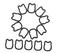 Beaupretty 20pcs Zinc Alloy Cat Key Chain Hooks Spring Loaded Clips for DIY Keyring Accessories Quick Attachment Clasps for Backpacks Purses and Craft Projects