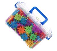 Beaupretty 220pcs Educational Digital Building Blocks for Boys Plastic Number Assembly with Storage Box Shape Recognition Matching Construction Blocks for Creative Learning and Random Color