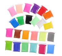 Beaupretty 24 Packs DIY Modeling Clay Kit for Bright Colors Air Dry Clay Non Toxic Soft Crafting Dough for Creative Art Projects Easy to Shape and