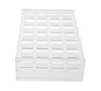 Beaupretty 24-slot Plastic Cuvette Holder Rack Finely Bevelled Openings and Dense Hole Arrangement, 10mm Size, Prevents Tube Sliding and Ensures Unobstructed Light Path, for School Science