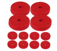 Beaupretty 24pcs Cymbal Felts Cushion Pads for Vibration Dampening Drum Accessories Cymbal Felt Kit Replacement Parts Hardware for Jazz Drumming Practice