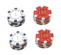 Beaupretty 24Pcs Game Tokens for Mahjong Poker Learning Coins for Counting Sorting Grouping Quality Material with Smooth Edges Rewarding Plaything for Game Lovers
