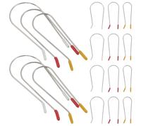 Beaupretty 24pcs Heat-resistant Hair Curling Clips Replacement Set - Small, Medium, Large Stainless Steel Hot Roller Clips for Styling Curls, Braids at Home Or Salon Use