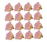Beaupretty 24pcs Japanese Cherry Blossom Brooch Pins Cute Enamel Flower Lapel Pins for Women Lightweight Small Floral Badge Accessories for Jackets Backpacks Hats Wedding Bridal Decoration