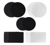 Beaupretty 25 Pairs Anti-skid Retainers Carpet Grippers Pvc Adhesive White and Black Prevents Cushion Sliding Leaves No Marks for Sofa and Bathroom