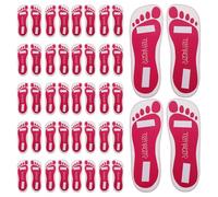 Beaupretty 25 Pairs Disposable Sticky Tanning Foot Pads Salon Spray Tan Soles Protectors for Mobile Beauty Wedding Prep and Festival Spa Accessories