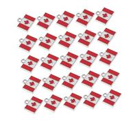 Beaupretty 25pcs Alloy Maple Leaf Pendants with Enamel Finish Durable Patriotic Canadian Flag Charms for DIY Bracelet Necklace Jewelry Making Travel Souvenir Gift Celebrating Canadian Culture