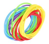 Beaupretty 25pcs Colorful Silicone Jelly Bracelets Lightweight Stretchy Bands for Women Hair Ties Retro Party Favors Bright Colors Comfortable Wristbands
