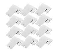 Beaupretty 25pcs Stainless Steel Rectangle Stamping Blank Tags with Polished Mirror Finish for DIY Keychain Bracelet Necklaces Jewelry Making Charm Blanks
