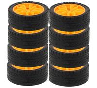 Beaupretty 28pcs Rubber Car Wheels DIY Craft Science Project Car Parts for Small Trucks Educational Building Activities for Boys