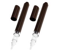 Beaupretty 2ml Coffee Brown Window Lip Gloss Pen Tooth Whitening Refillable Manicure Nail Polish Bottle Travel Size Lip Gloss Tube for Women