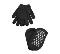 Beaupretty 2Pairs Moisturizing Gel Gloves Foot Cover Skin Care Gloves for Hand and Treatment Softening Essential Oil Spa Socks for Ideas Black