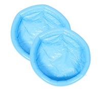 Beaupretty 2pairs Portable Foot Bath Inflatable Foot Spa Tub Pump Set Pool Bath for Spa Soak for Home Travel Random Color