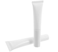 Beaupretty 2pcs 15g Flocked Head Refillable Plastic Squeeze Tubes for Travel Size Makeup Containers, Empty Lotion and Cream Dispenser Bottles for Cosmetic Sample and Body Wash Storage