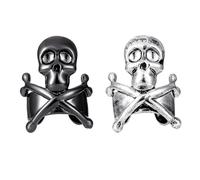 Beaupretty 2pcs 2pcs Dark Skeleton Ear Clips Non-piercing Copper Punk Style Ear Wraps for Gothic and Fashionable Looks