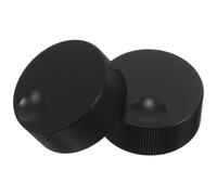 Beaupretty 2Pcs 32X13Mm Aluminum Alloy Rotary Potentiometer Knobs for Audio Volume and Tone Control, Solid Metal Replacement Knobs for Guitar Bass Electric Instruments