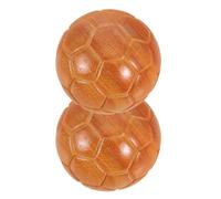 Beaupretty 2pcs 47mm Rosewood Baoding Balls Soccer Style Hand Exercisers for Strength Hand Therapy Massage Balls Stress Relief Fitness Tool for Office and Home Use