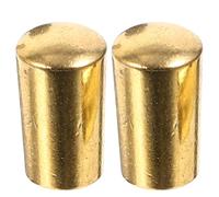 Beaupretty 2pcs 4mm Electric Guitar Toggle Caps Metal Replacement Tips Gold Pickup Switch Knobs for Classic Style Guitar Accessories