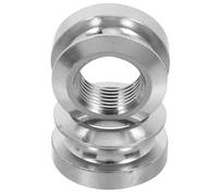 Beaupretty 2pcs Acoustic Guitar Pickup Endpin Cap M9 Thread Silver Tail Pin Strap Button Replacement for 6.35mm Input Jack Guitar Accessories