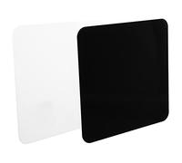 Beaupretty 2pcs Acrylic Photography Reflector Boards Set White Black Display Background for Product Photography Reduces Shadows Enhances Light Reflection for Jewelry Food Props
