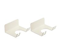 Beaupretty 2Pcs Adhesive Hair Dryer Holder Wall Mounted Blow Dryer Storage Rack for Bathroom Salon Punch Installation Strong Load Bearing Capacity for Makeup Room Barbershop