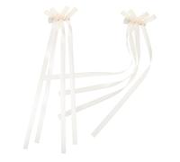 Beaupretty 2pcs Adjustable Bow Hair Clips for Women and Soft Comfortable Ribbon Bows Hair Accessories Gentle Styling for Various Outfits and Occasions