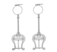 Beaupretty 2pcs Adjustable Lyre Music Clamp for Clarinet and Trumpet Stable Support Music Holder with Sliding Buckle for Marching Band Portable and Compact Design for Musicians