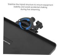 Beaupretty 2pcs Adjustable Microphone Stand Tray with Clamp for Live Streaming and Karaoke Medium Recording Rack Holder with Stable Base and Angle Positioning for Mic and Smartphone