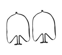 Beaupretty 2pcs Adjustable Neck Hanging Mic Stand Portable Handsfree Microphone Holder for Performers Hosts Magicians Musical Shows and Stage Events