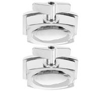 Beaupretty 2pcs Alloy Floor Tom Leg Mount Bracket Drum Holder Base Musical Instrument Hardware Accessory for Rehearsals Stage School Bands