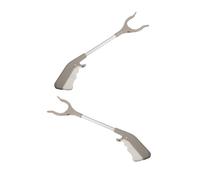 Beaupretty 2pcs Aluminum Alloy Grabber Tool for Trash Pickup Reaching Aid for Elderly and Disabled Durable Litter Picker for Parks Streets and Public Areas