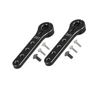 Beaupretty 2pcs Aluminum Alloy Rc Steering Arms Extension Horns for Car Airplane Boat Models High Torque Stability Metal Replacement Parts for DIY Rc Vehicle Accessories