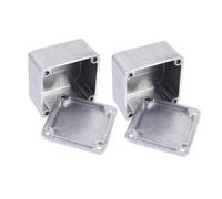 Beaupretty 2pcs Aluminum Guitar Pedal Enclosure Durable Diecast Box DIY Unpainted Surface Protective Aluminum Pedal Box for Guitar Effects with Enhanced Stage Presence