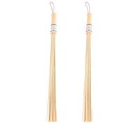 Beaupretty 2pcs Bamboo Massage Sticks Broom Hammer Back Healing Wands Massage Tool for Body Tapping Therapy Relaxation Sauna Accessories