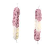 Beaupretty 2pcs Bath Loofah Long Shower Pouf Sponge Body Puff Mesh Back Scrubber for Gentle Skin Exfoliation Random Color