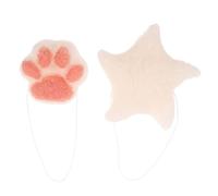 Beaupretty 2Pcs Bath Sponge Cute Sea Star Cat Paw Shapes for Newborns Natural Material Soft and Gentle for Delicate Skin for Safe Bath