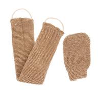 Beaupretty 2pcs Bath Towel Glove Back Brush Scrubber Exfoliating Loofah Eczema Gloves Back Brush for Bath Supply