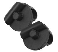 Beaupretty 2pcs Black Microphone Crossbar Clips Rotating Function, Easy to Install Abs and Iron Mic Stand Holders for Studio Recording and Live Sound Accessories