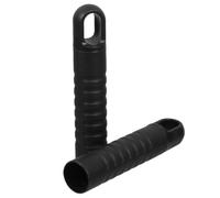 Beaupretty 2pcs Black Plastic Mop Handle End Cap, Anti-Slip Broom Grip | Replacement Sleeve for 25mm Poles, Supports Household Cleaning, Kitchen Floors, Clothesline Rails and Janitorial Tasks